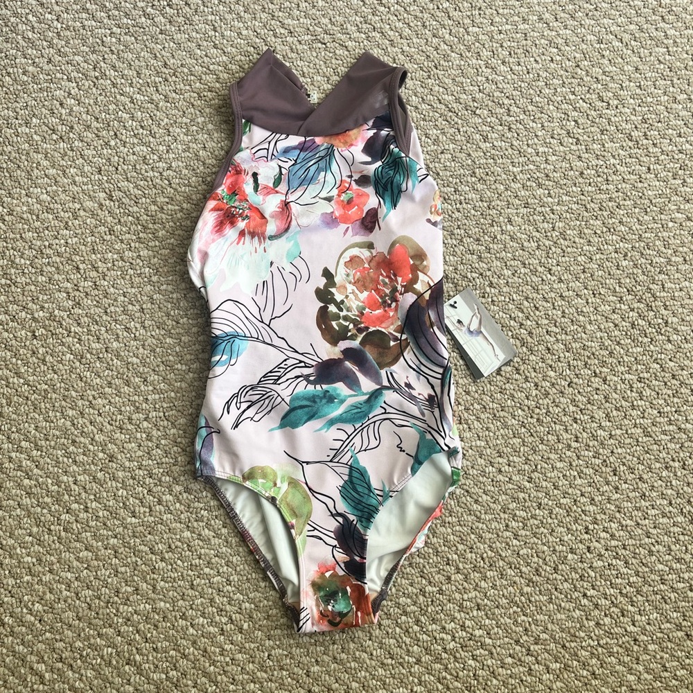 NWT ELEVE Dancewear Floral Leotard - XS